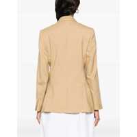 Sacouri Dama - Sacouri Max Mara Double-Breasted Blazer BEIGE Femei (BM 17351593) - B-mall.ro