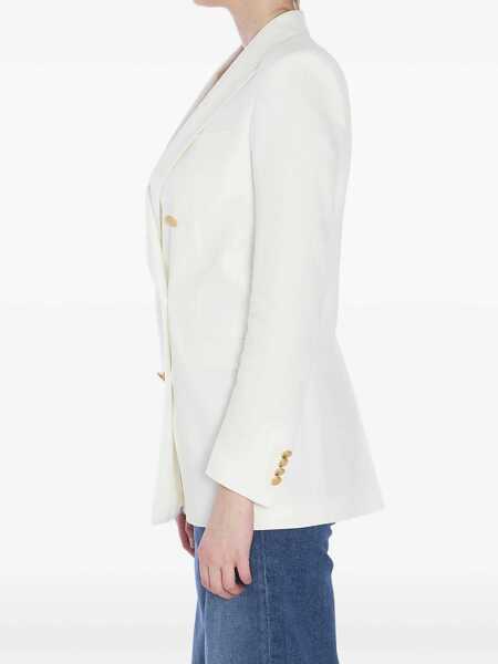 Sacouri Tagliatore Double-Breasted Jacket WHITE Femei (BM 17351611) 3