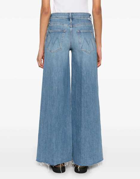 Blugi MOTHER The Swisher Sneak Fray Jeans LIGHT BLUE Femei (BM 17351698) 4