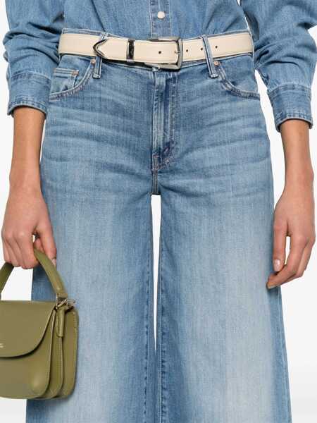 Blugi MOTHER The Swisher Sneak Fray Jeans LIGHT BLUE Femei (BM 17351698) 5