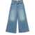 MOTHER The Swisher Sneak Fray Jeans LIGHT BLUE