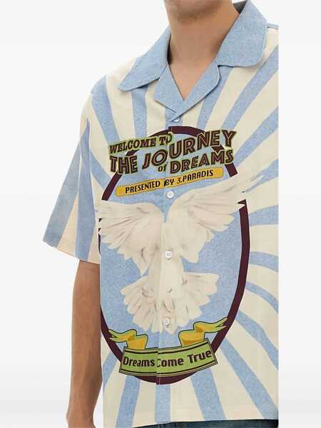 Camasi casual 3.PARADIS Journey Of Dreams Shirt BLUE Barbati (BM 17351800) 4