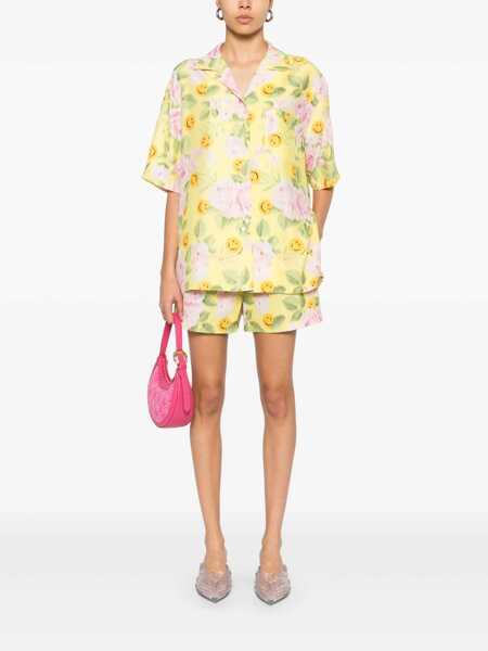 Pantaloni casual Moschino Moschino X Smiley Floral Shorts MULTICOLOUR Femei (BM 17352357) 2