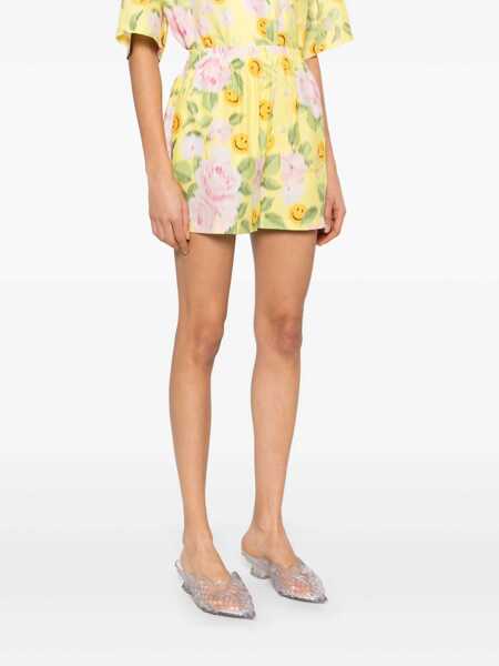 Pantaloni casual Moschino Moschino X Smiley Floral Shorts MULTICOLOUR Femei (BM 17352357) 3