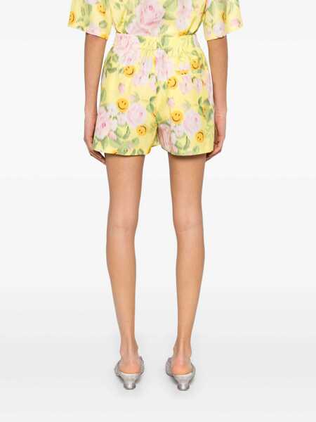 Pantaloni casual Moschino Moschino X Smiley Floral Shorts MULTICOLOUR Femei (BM 17352357) 4