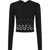 RABANNE Cropped Top With Eyelets BLACK