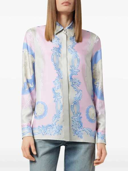 Bluze Versace Silk Shirt Cameo PINK Femei (BM 17352832) 3
