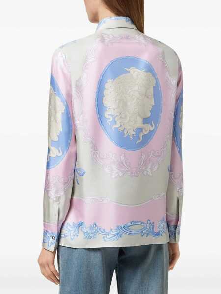 Bluze Versace Silk Shirt Cameo PINK Femei (BM 17352832) 4