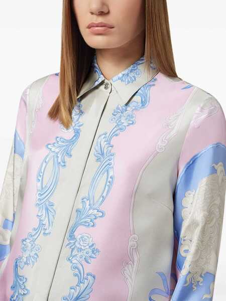 Bluze Versace Silk Shirt Cameo PINK Femei (BM 17352832) 5