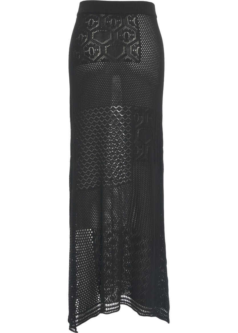 Rochii lungi AKEP Lace crochet maxi skirt Black Femei (BM 17352916) 3