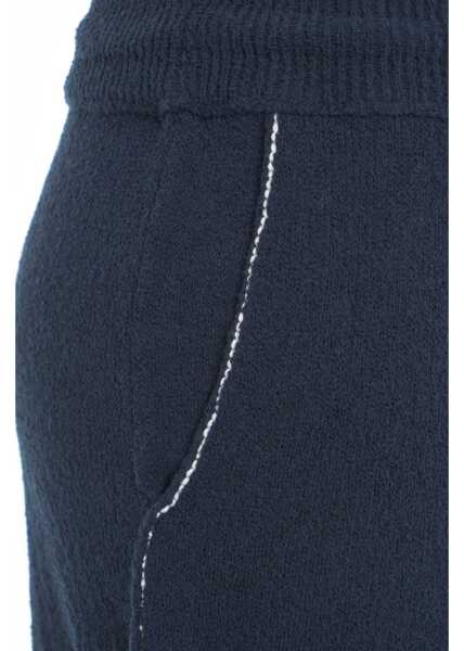 Pantaloni scurti Roberto Collina Terry cloth shorts Blue Femei (BM 17352922) 5
