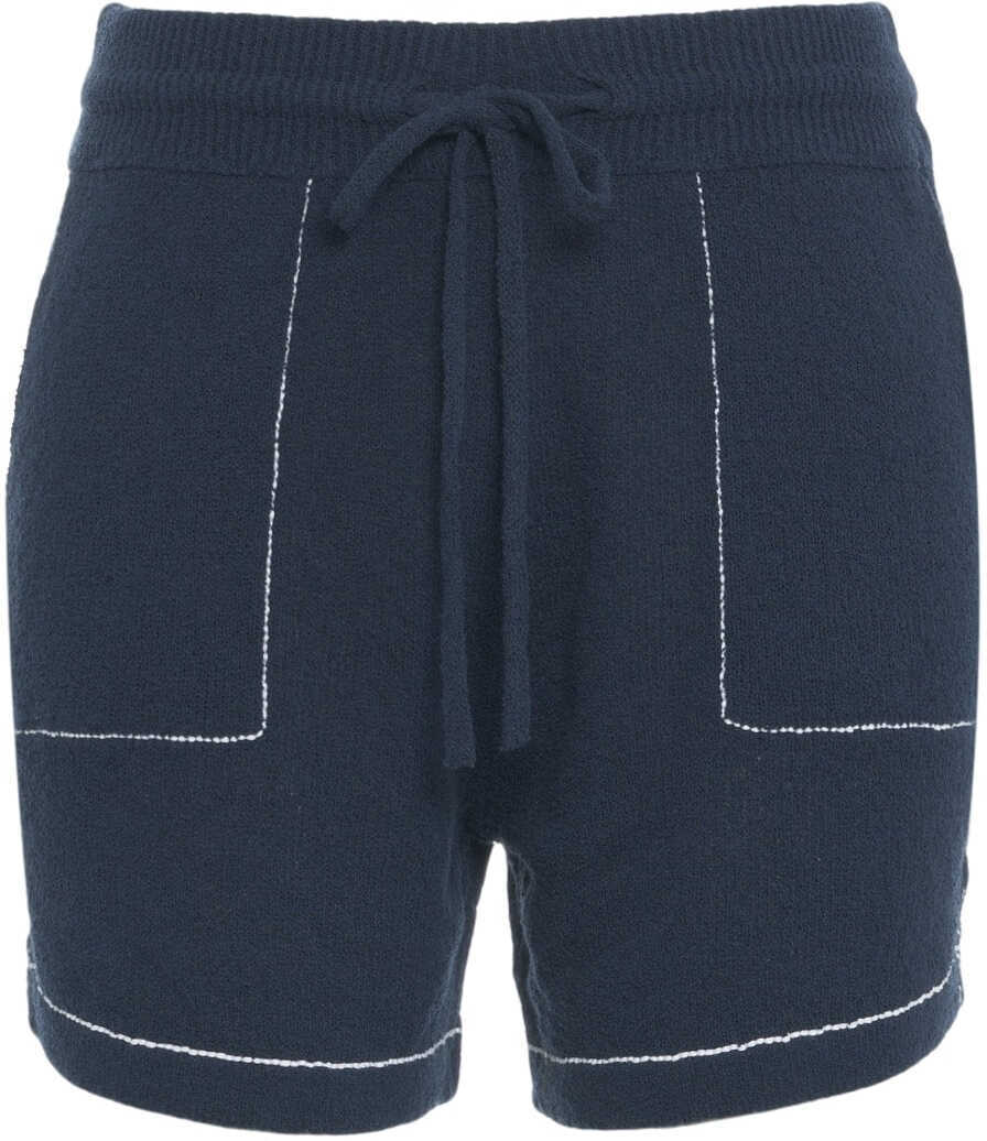 Pantaloni scurti Roberto Collina Terry cloth shorts Blue Femei (BM 17352922) 1