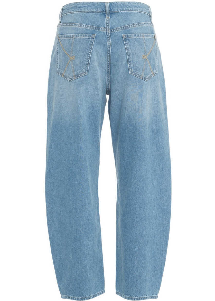 Blugi drepti Kaos Barrel leg jeans Blue Femei (BM 17352961) 3