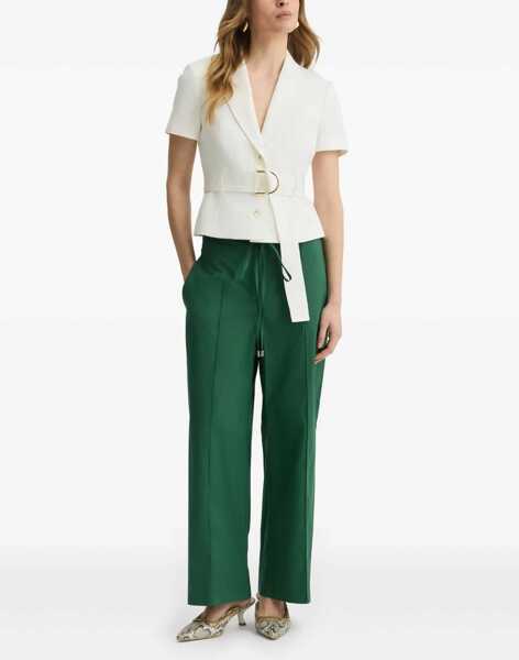 Pantaloni eleganti Liu Jo Pants with belt Green Femei (BM 17352976) 2