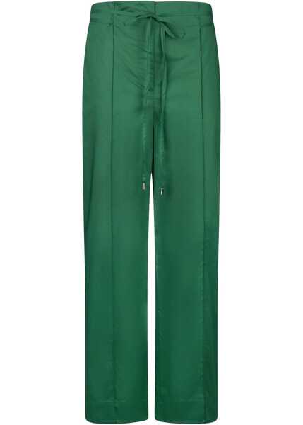 Pantaloni eleganti Liu Jo Pants with belt Green Femei (BM 17352976) 1