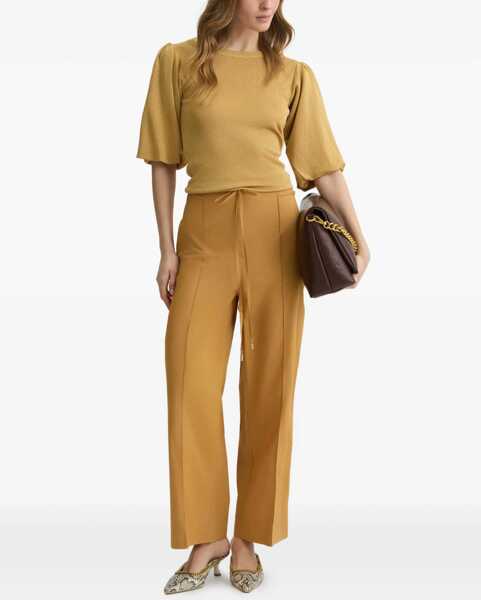 Pantaloni eleganti Liu Jo Pants with belt Yellow Femei (BM 17352976) 2