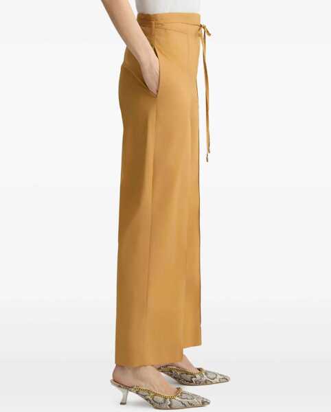 Pantaloni eleganti Liu Jo Pants with belt Yellow Femei (BM 17352976) 4