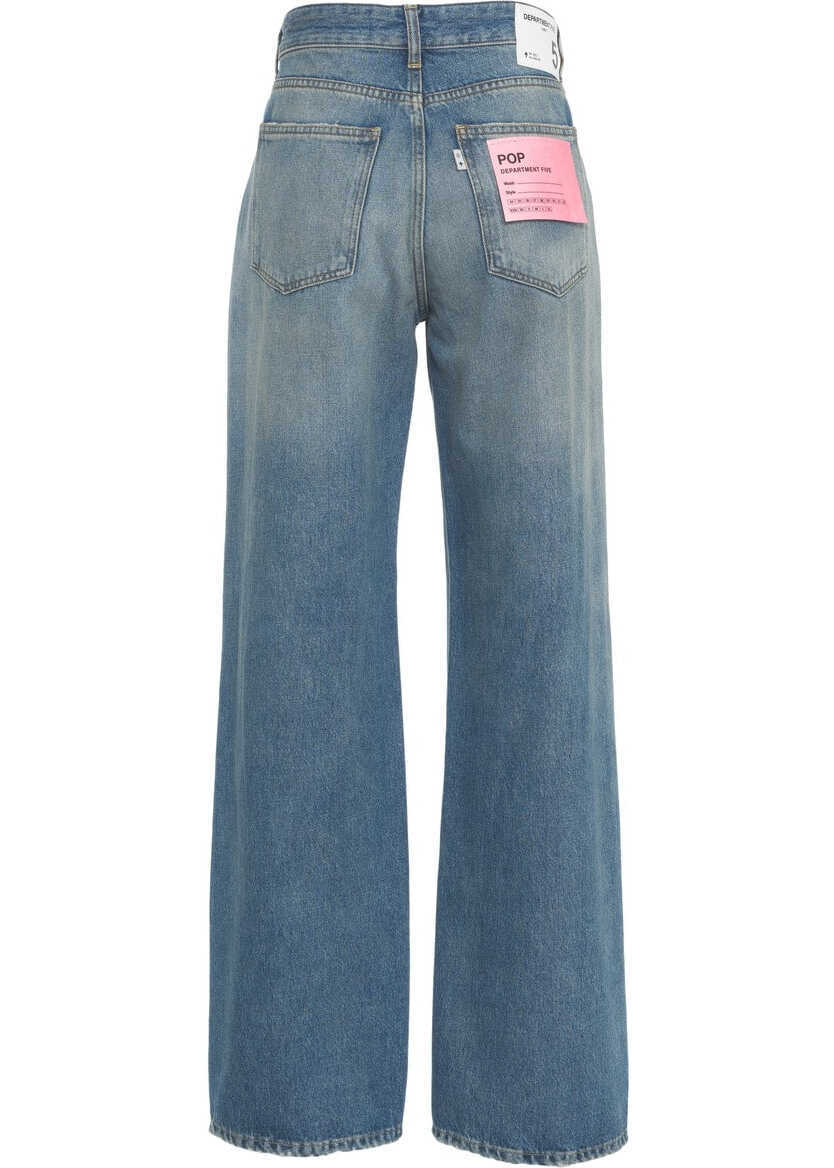 Blugi evazati Department Five Wide leg jeans Pop Blue Femei (BM 17352982) 3