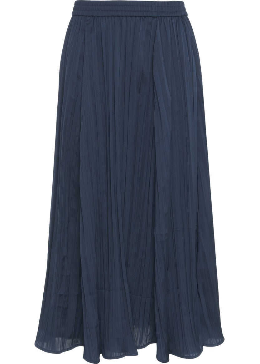 Rochii casual Michael Kors Pleated midi skirt Blue Femei (BM 17352985) 2