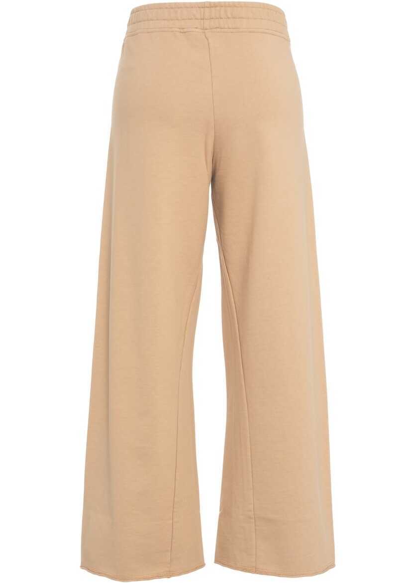 Pantaloni de trening 8PM Wide leg joggers Badrutt Beige Femei (BM 17352997) 3
