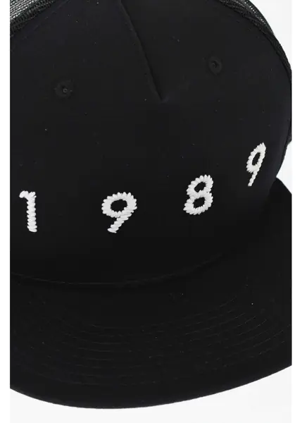 Caciuli 1989 STUDIO Mesh Cap With Embossed Embroidery Black Barbati (BM 17353141) 3