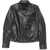 Rick Owens Leather Bauhaus Jacket BLACK