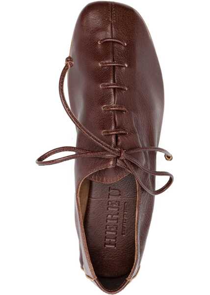 Pantofi casual HEREU Stringed Plegada BROWN Femei (BM 17353336) 4