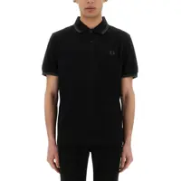 Tricouri Polo Fred Perry Cotton Pique Polo Shirt With Double Stripe