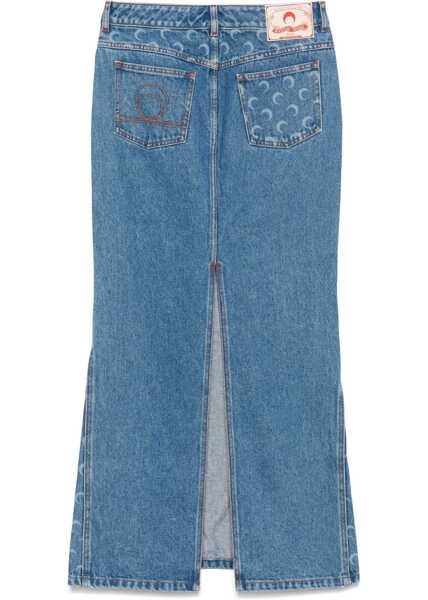 Fuste casual MARINE SERRE Moon Laser Long Skirt DENIM Femei (BM 17353453) 2