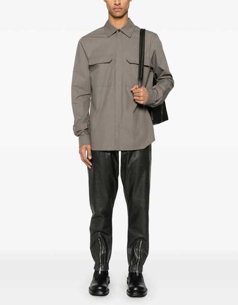 Camasi casual Rick Owens Work Shirt GREY Barbati (BM 17353456) 2