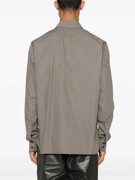 Camasi casual Rick Owens Work Shirt GREY Barbati (BM 17353456) 4