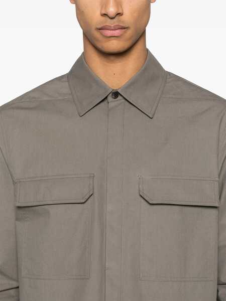 Camasi casual Rick Owens Work Shirt GREY Barbati (BM 17353456) 5