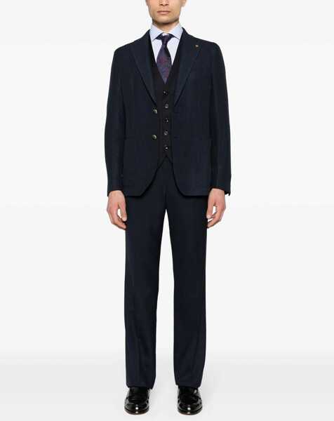 Veste costum Tagliatore Wool Vest BLUE Barbati (BM 17353708) 2