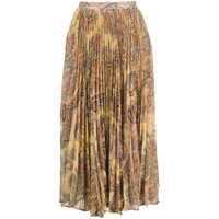 Fuste Etro Printed Pleated Skirt Femei