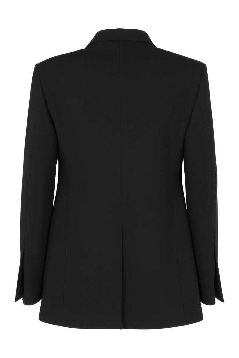 Sacouri Salvatore Ferragamo Salvatore Ferragamo Contrasting Lapel Tuxedo Blazer Black Barbati (BM 17355570) 2