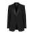 Salvatore Ferragamo Salvatore Ferragamo Contrasting Lapel Tuxedo Blazer Black