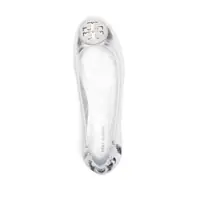 Balerini Tory Burch Dama - Balerini Tory Burch Tory Burch Minnie Travel Metallic Leather Ballet Flats SILVER Femei (BM 17355906) - B-mall.ro