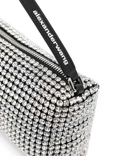 Genti de mana Alexander Wang Alexander Wang Heiress Bag With Crystals Black Femei (BM 17356428) 4