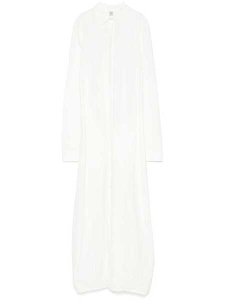 Rochii TOTME TOTEME Silk Shirtdress WHITE Femei (BM 17357829) 1