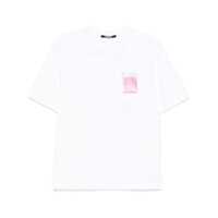 Tricouri 'Le T-Shirt Esquimau' White Crewneck T-Shirt With Logo Patch On The Front In Cotton Man Barbati