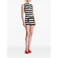 Topuri Balmain Dama - Topuri Balmain Balmain Knit Marinire Top With Face Motif BLACK/WHITE/RED Femei (BM 17358147) - B-mall.ro