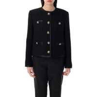 Geci Dolce & Gabbana Cropped Single-Breasted Bouclé Tweed Jacket Femei