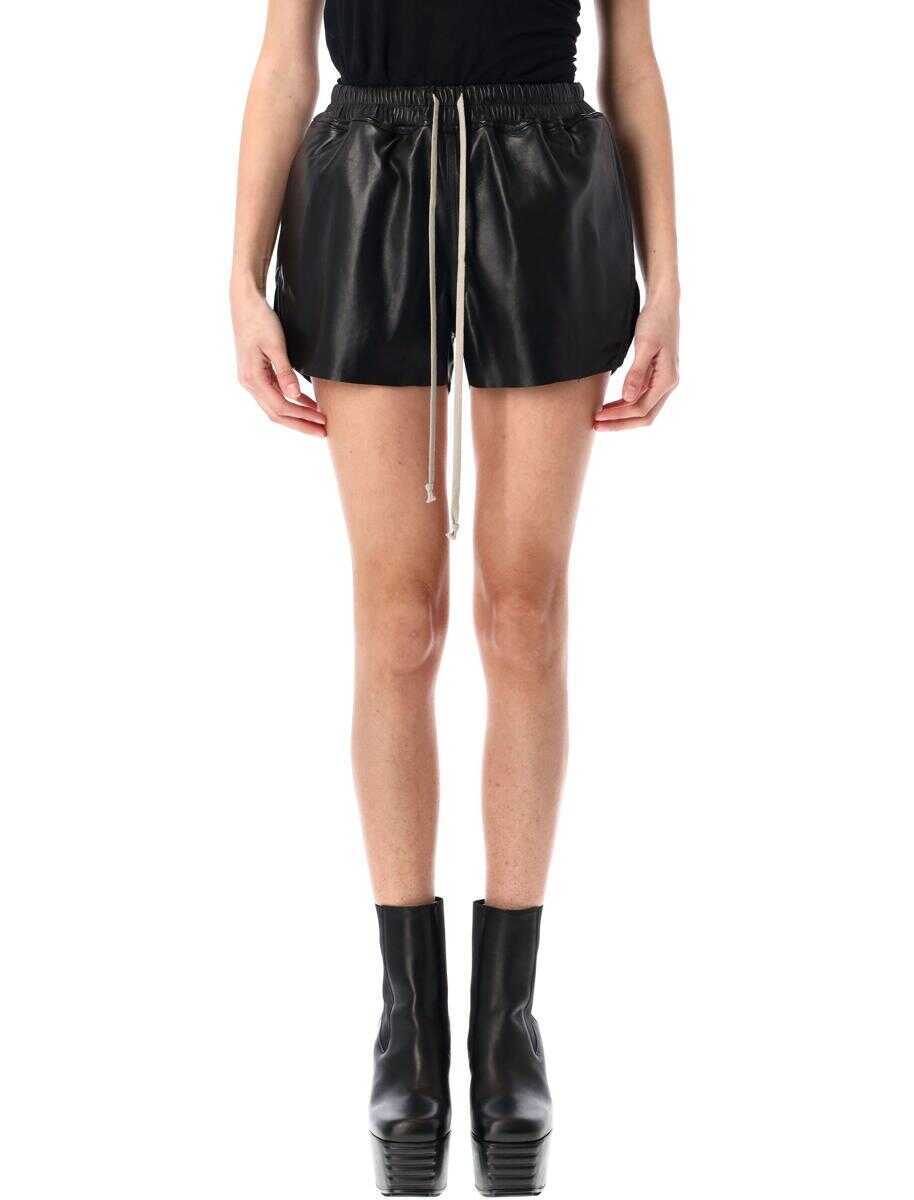 Pantaloni casual Rick Owens Rick Owens Runway Short Boxer Black Femei (BM 17358369) 1