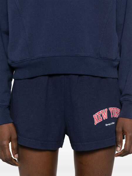Pantaloni casual SPORTY & RICH Sporty & Rich New York Ivy Shorts NAVY Femei (BM 17358399) 5