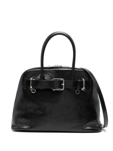 Genti de mana OSOI Zip Brocle Black Handbag With Belt With Metal Buckle And Top Shoulder Strap In Leather Woman Black Femei (BM 17358429) 1