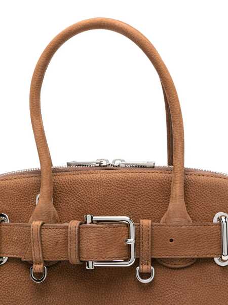 Genti de mana OSOI Zip Brocle Brown Handbag With Belt With Metal Buckle And Top Shoulder Strap In Leather Woman BROWN Femei (BM 17358432) 3