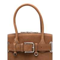 Genti OSOI Dama - Genti de mana OSOI Zip Brocle Brown Handbag With Belt With Metal Buckle And Top Shoulder Strap In Leather Woman BROWN Femei (BM 17358432) - B-mall.ro