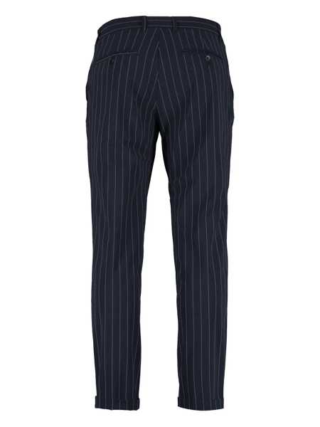 Pantaloni THE ALPHABET The Alphabet The Pants - Pinstripe-Motif Trousers BLUE Barbati (BM 17358564) 2
