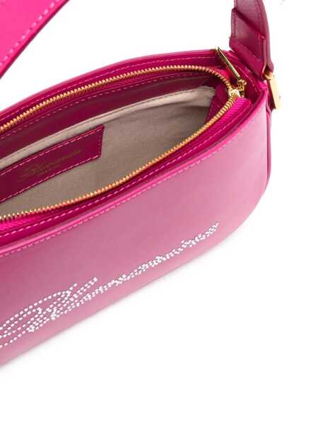 Genti de mana Blumarine Blumarine Logo Print Leather Handbag Purple Femei (BM 17358729) 5