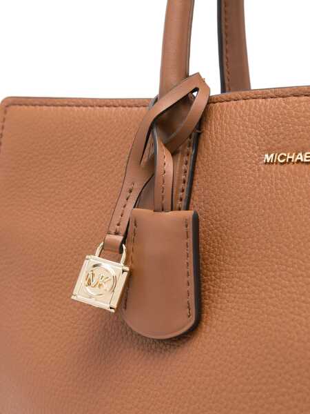 Genti de mana Michael Kors Michael Kors Scarlett Media Leather Handbag BROWN Femei (BM 17358747) 4